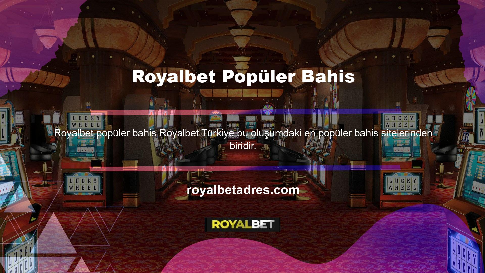 Casino oyunları oynamayı ve casino oynamayı seven insanlar Royalbet Türkiye'nin hizmetlerinden gerçekten memnun